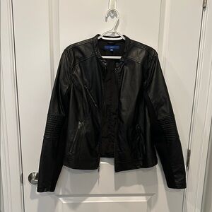 Black Faux Leather Jacket